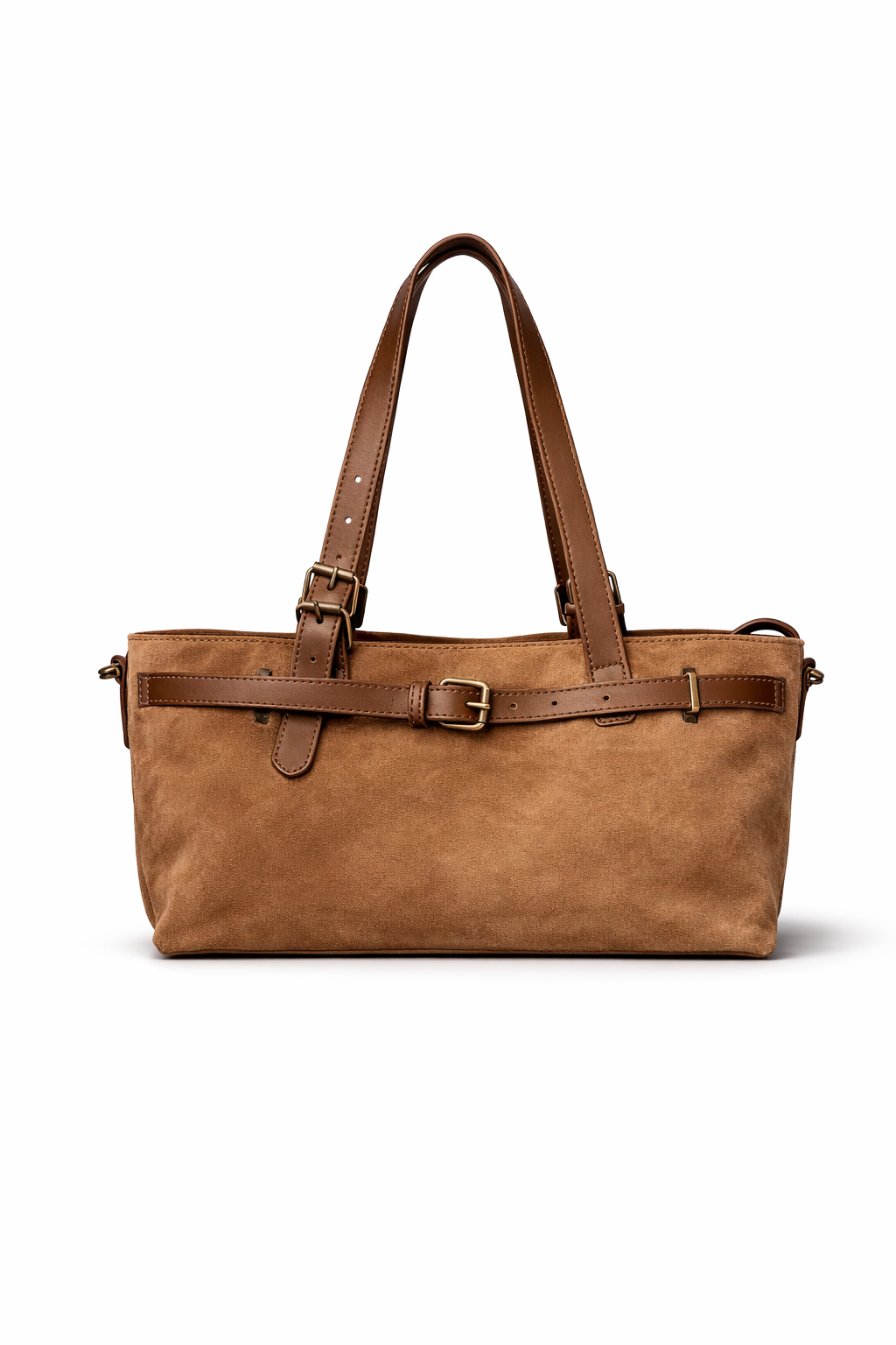suede tote bag.