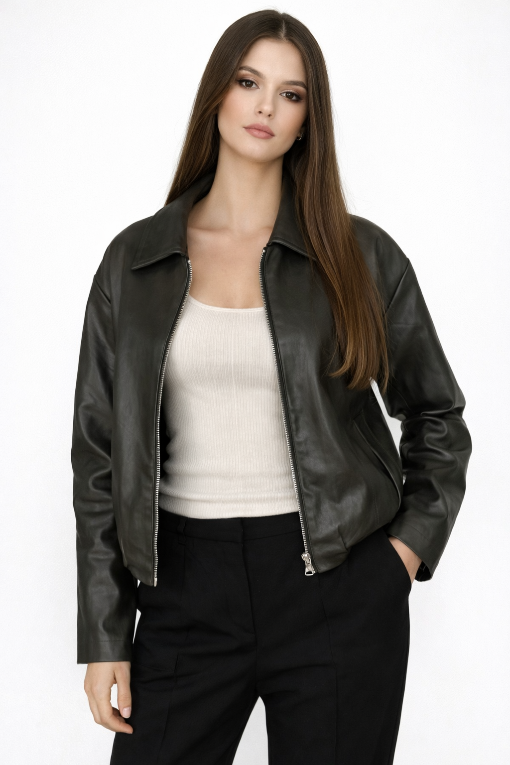 eco leather jacket.